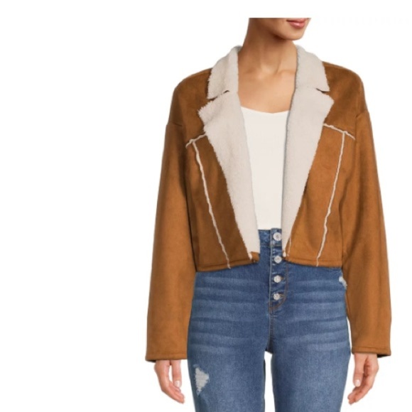 Madden NYC  Faux Suede Cropped Jacket - Picture 3 of 12